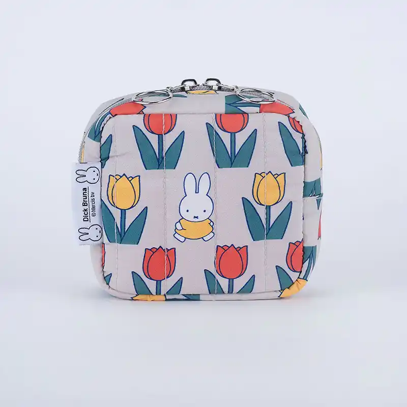 Dick Bruna キルティングスクエアポーチ/TULIP